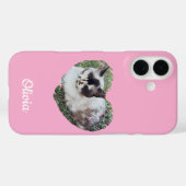 Moeilijk Hart Huisdier Foto & Pootafdrukken, Kat H Case-Mate iPhone Case (Achterkant (horizontaal))