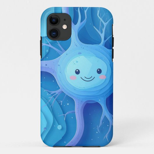 Moeilijk lachend neuron iPhone / iPad hoesje (Achterkant)