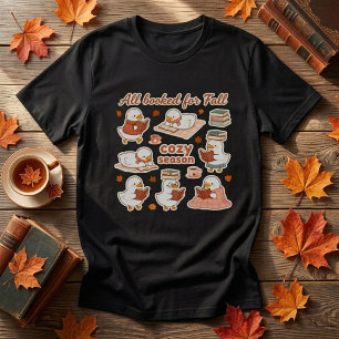 Moeilijk Lezen Eenden Herfst Boekenwurm Grafisch T T-shirt