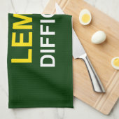 "Moeilijk, moeilijk, lemon, moeilijk" Theedoek (Quarter Fold)