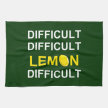 "Moeilijk, moeilijk, lemon, moeilijk"