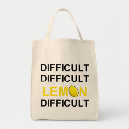 "Moeilijk, moeilijk, lemon, moeilijk" Tote Bag
