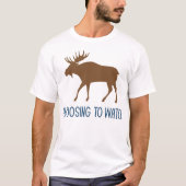 Moeilijk om te kijken hoe grappig Moose Pun Jokes T-shirt (Voorkant)