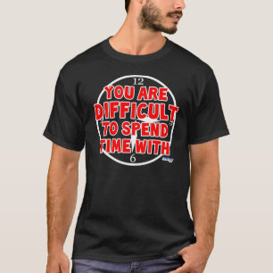 Moeilijk om tijd door te brengen met (donker) t-shirt