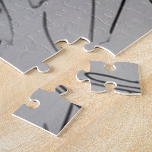 Moeilijk om willekeurige krabbels op papier op te  legpuzzel (Zijkant)