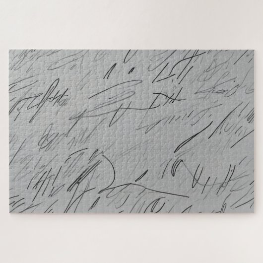 Moeilijk om willekeurige krabbels op papier op te  legpuzzel (Horizontaal)