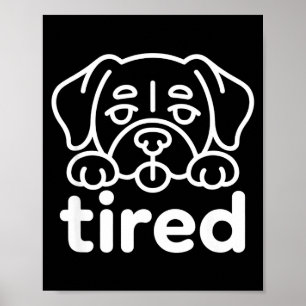 Moeilijk ontwerp voor honden poster