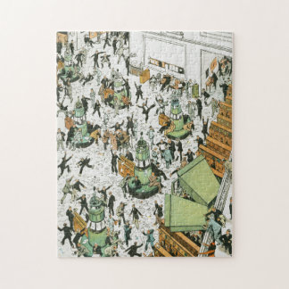 Moeilijk op de beurs van NY, door Tony Sarg Legpuzzel