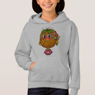 Moeilijk Pasta Polo Karakter met Bloemen T-Shirt