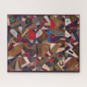 Moeilijk patchwork American Crazy Quilt Puzzle Legpuzzel (Horizontaal)