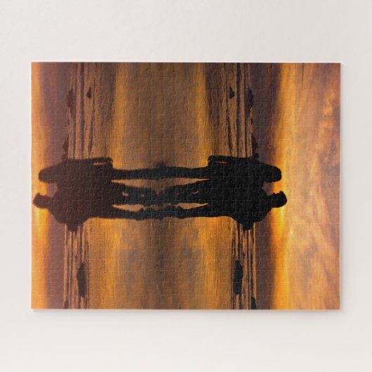 Moeilijk Romantisch strand Puzzle Legpuzzel (Horizontaal)