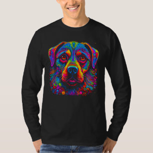 Moeilijk Rottweiler-hond ontwerp T-shirt