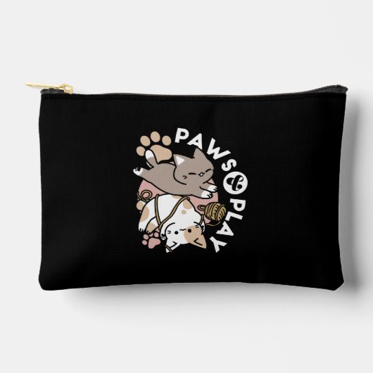 Moeilijk Speelse Katten Ontwerp – Leuke Pootjes en Etui (Voorkant)