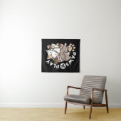 Moeilijk Speelse Katten Ontwerp – Leuke Pootjes en Wandkleed (In Situ (horizontaal))