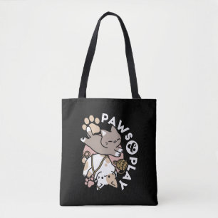 Moeilijk Spelende Katten Ontwerp – Leuke Pootjes e Tote Bag