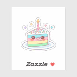 Moeilijk Taartpuntje Sticker