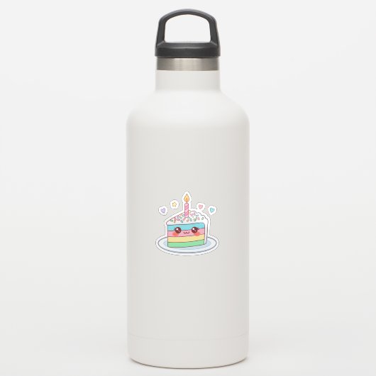 Moeilijk Taartpuntje Sticker (Waterfles)
