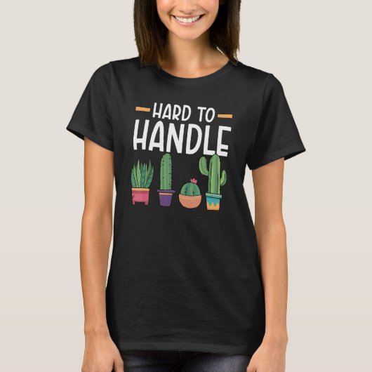 Moeilijk te Hanteren Succulente Cactus Plant Dames T-shirt (Voorkant)