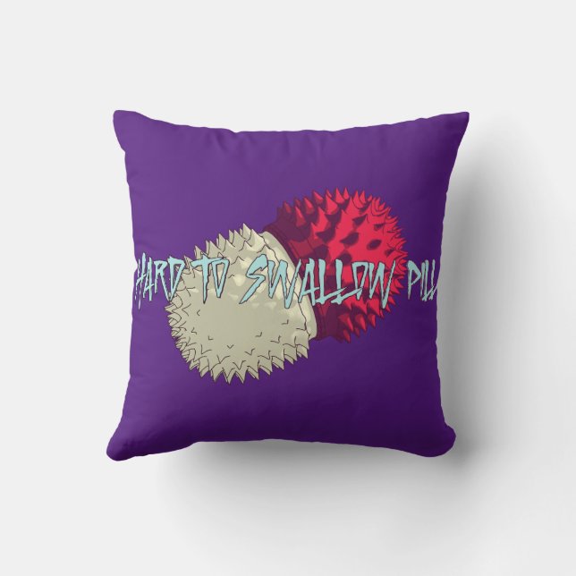 Moeilijk te slikken pil kussen (Achterkant)