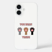 Moeilijk te vertalen: Cute Toe Bean Cat Paw Trio D Case-Mate iPhone Case (Achterkant)