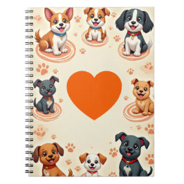 Moeilijk te weerstaan Cartoon Puppy Notitieboek Sc