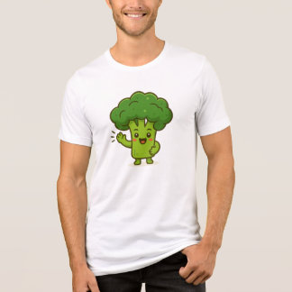 Moeilijk te weerstaan Kawaii Broccoli Karakter T-S Tri-Blend Shirt