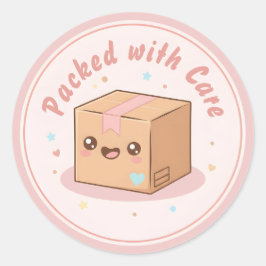 Moeilijk te weerstaan Kawaii Pakket "Verzorgd Verp Ronde Sticker