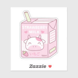 Moeilijk te weerstaan Strawberry Melk Pakket Doodl Sticker