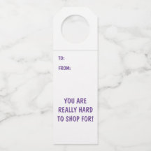 Moeilijk te winkelen voor fleshanger Labels