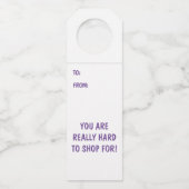 Moeilijk te winkelen voor fleshanger Labels (Voorkant)