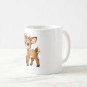 Moeilijk vertaalbare Engelse tekst: Cute Baby Fawn Koffiemok (Voorkant rechts)