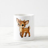 Moeilijk vertaalbare Engelse tekst: Cute Baby Fawn Koffiemok (Center)