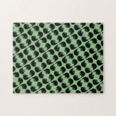 Moeilijk zwart Beer Patroon Puzzle Legpuzzel (Horizontaal)