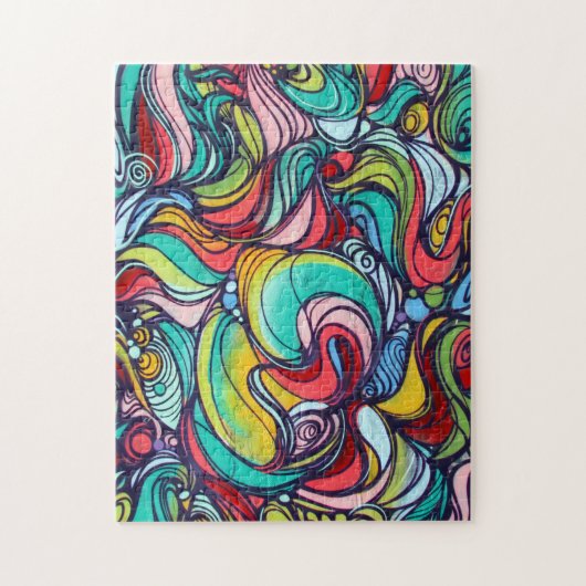 moeilijk zwemmen legpuzzel (Verticaal)