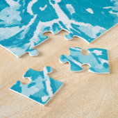 Moeilijke Abstracte Aqua-vogel van het Paradise Pu Legpuzzel (Zijkant)