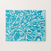 Moeilijke Abstracte Aqua-vogel van het Paradise Pu Legpuzzel (Horizontaal)