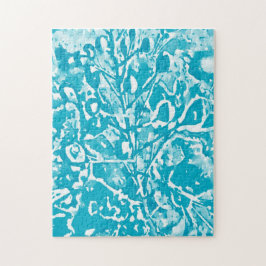 Moeilijke Abstracte Aqua-vogel van het Paradise Pu Legpuzzel