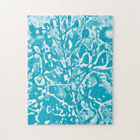 Moeilijke Abstracte Aqua-vogel van het Paradise Pu Legpuzzel (Verticaal)