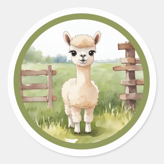 Moeilijke Baby Alpaca Stickers (Voorkant)