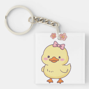 Moeilijke baby eend sleutelhanger