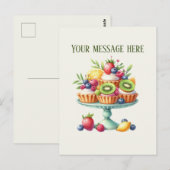 Moeilijke bakkerij cupcakes voeg bericht toe bedri briefkaart (Voorkant / Achterkant)