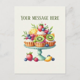 Moeilijke bakkerij cupcakes voeg bericht toe bedri briefkaart