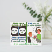 Moeilijke beslissingen bij de Oogarts Briefkaart (Staand voorkant)