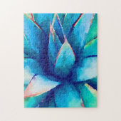 Moeilijke Blauwe Agave Puzzle Legpuzzel (Verticaal)
