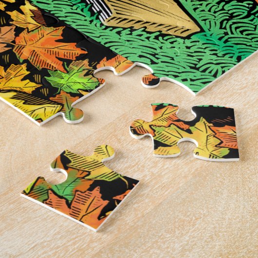 Moeilijke boekstructuur Puzzle Legpuzzel (Zijkant)