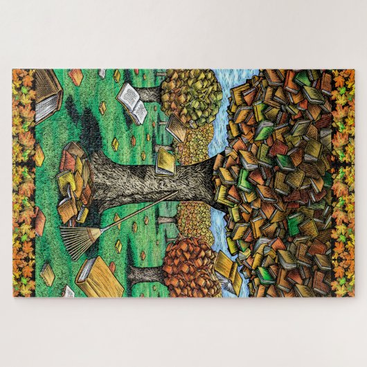 Moeilijke boekstructuur Puzzle Legpuzzel (Horizontaal)