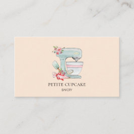 Moeilijke cake mixer perzik bakkerij visitekaartje