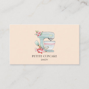 Moeilijke cake mixer perzik bakkerij visitekaartje