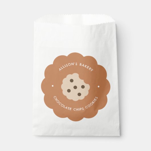 Moeilijke Chocolade Chips Koek Thuisbakkerij Bedankzakje (Voorkant)