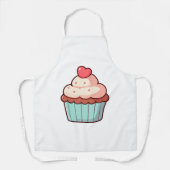 Moeilijke Cupcake met Hart Topper Schort (Voorkant)